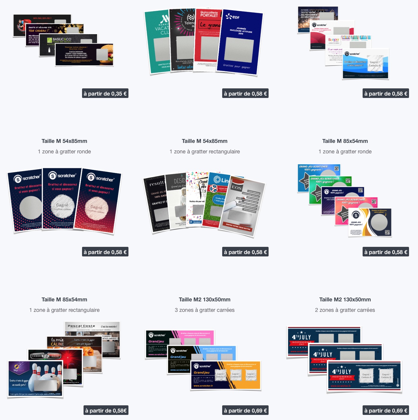 Ca y est, votre entreprise est prête à lancer son ticket à gratter à objectif commercial. Mais quel format de ticket à gratter est le plus approprié pour votre entreprise ? Il en existe de toutes sortes. Cet article vous aidera à prendre la meilleure décision en fonction de vos objectifs commerciaux.